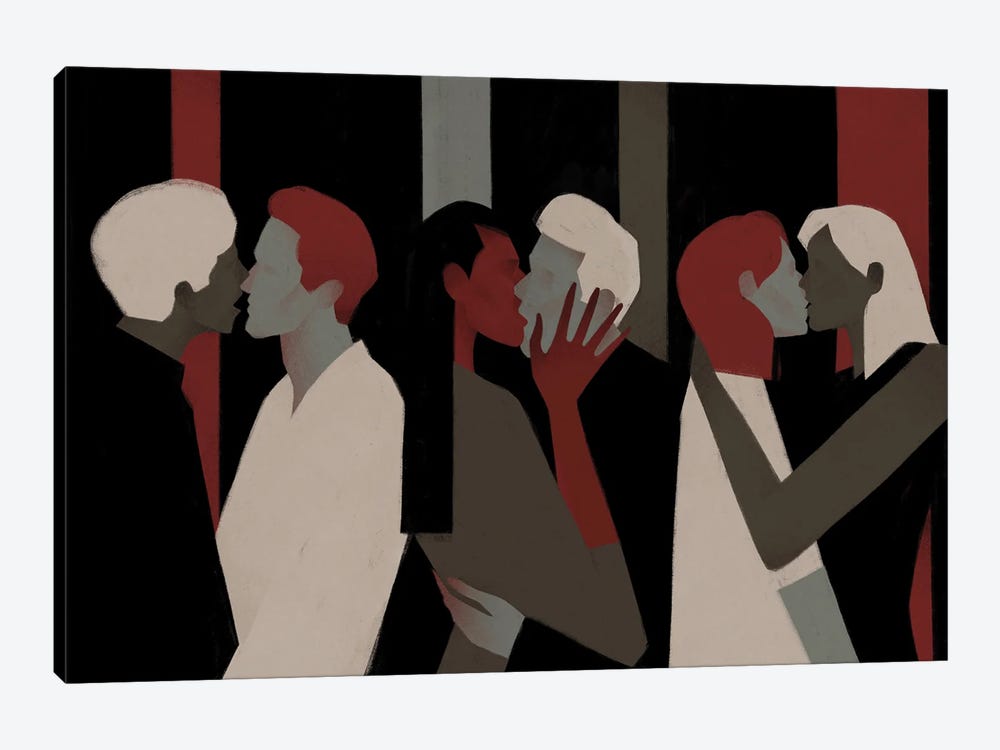Kisses by Valeriya Simantovskaya 1-piece Canvas Wall Art