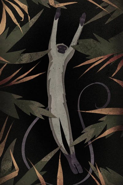 Art Deco: Monkey Chill by Valeriya Simantovskaya