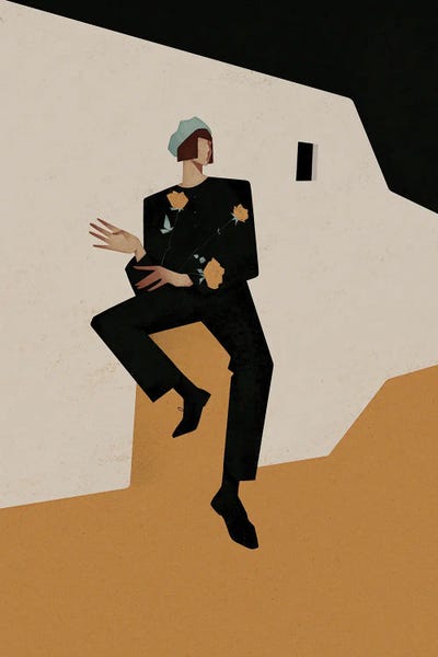 Flower Girl Light by Valeriya Simantovskaya canvas print