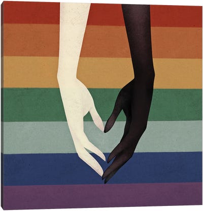 We Are Together I Canvas Art Print - Hands