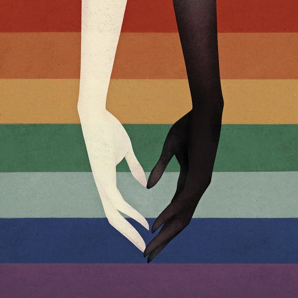 Romantic Bedroom (Couples): We Are Together I by Valeriya Simantovskaya