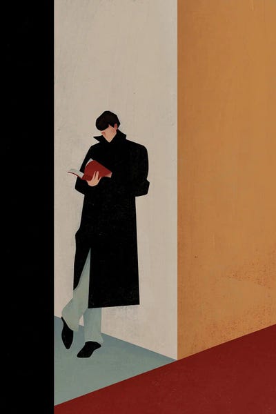 People Read I by Valeriya Simantovskaya canvas print