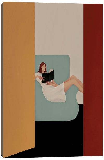 People Read II Canvas Art Print - Valeriya Simantovskaya