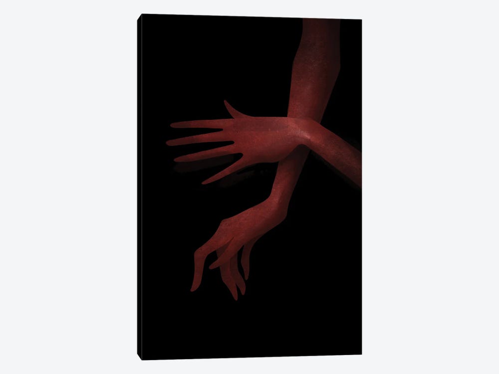 Red Hands by Valeriya Simantovskaya 1-piece Canvas Art