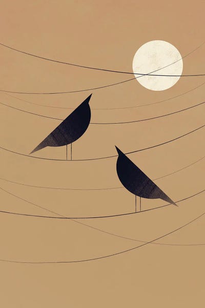 Birds by Valeriya Simantovskaya art print