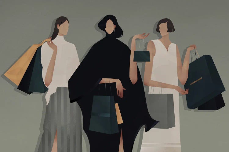 Shopping Time III by Valeriya Simantovskaya wall art
