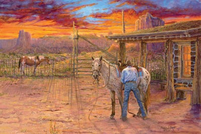 Santa Fe - Canvas Prints: Dusk To Dawn And In Between by Valeria Yost
