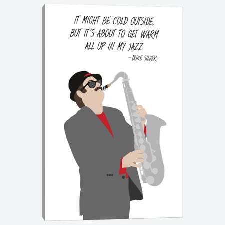 All Up In My Jazz - Parks And Rec Canvas Print #VYW10} by Very Nice Words Canvas Artwork