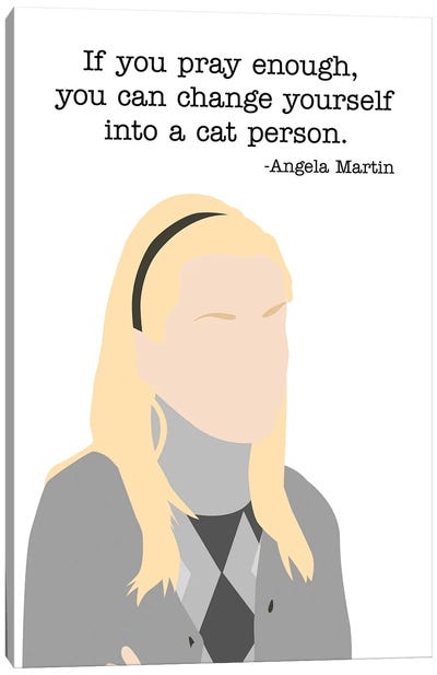 Change Yourself Into A Cat Person - The Office Canvas Art Print - Very Nice Words