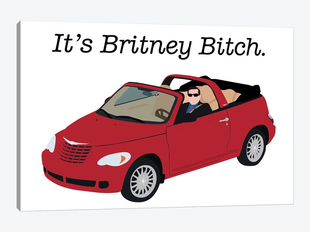 It's Britney Bitch - The Office by Very Nice Words 1-piece Canvas Artwork