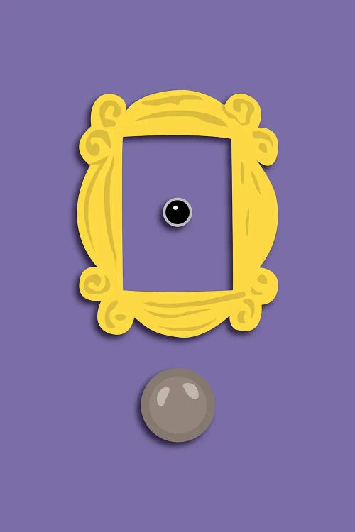 Monica's Door - Friends by Very Nice Words wall art