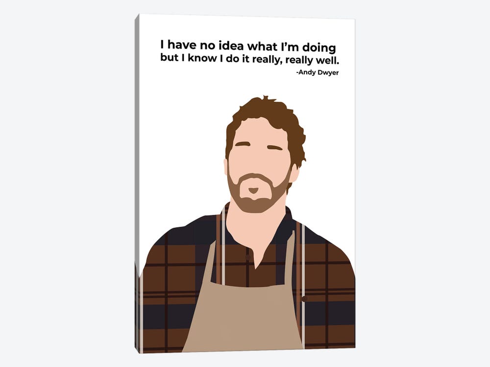 I Have No Idea What I'm Doing - Parks And Rec by Very Nice Words 1-piece Canvas Wall Art