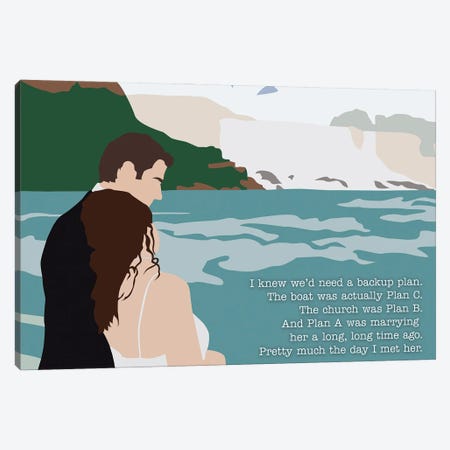 Plan A Was Marrying Her - The Office Canvas Print #VYW23} by Very Nice Words Canvas Art Print