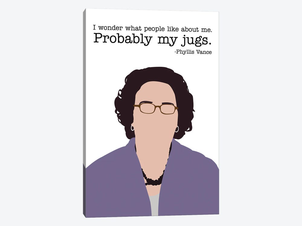 Probably My Jugs - The Office by Very Nice Words 1-piece Art Print