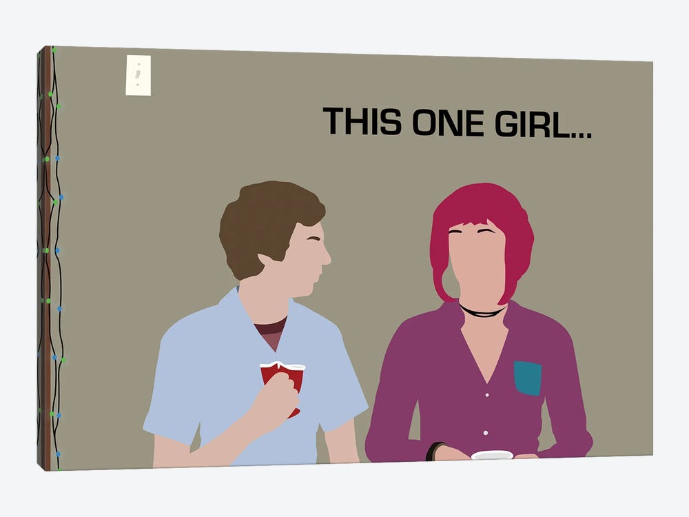 This One Girl - Scott Pilgrim Vs. The World by Very Nice Words 1-piece Canvas Print