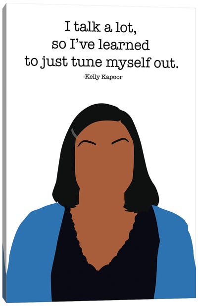 Tune Myself Out - The Office Canvas Art Print - The Office