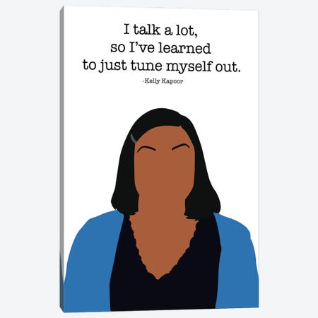 Tune Myself Out - The Office Canvas Print #VYW36} by Very Nice Words Canvas Print