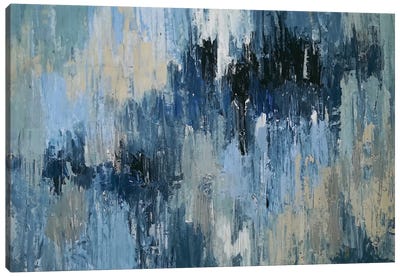 Depth Of Blue Canvas Art Print - Vera Zhukova