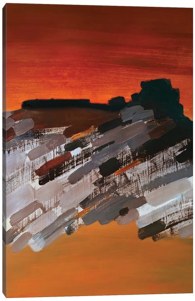 Sunset Fantasy And Structure Canvas Art Print - Vera Zhukova