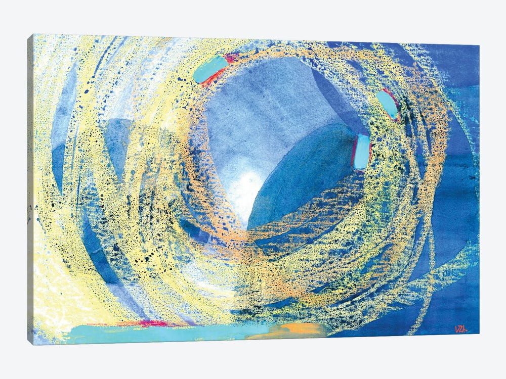 Blue Reflections by Vera Zhukova 1-piece Canvas Print
