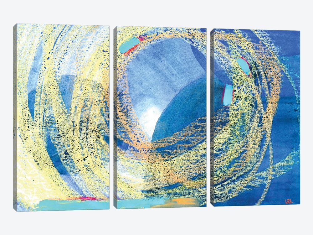 Blue Reflections by Vera Zhukova 3-piece Art Print