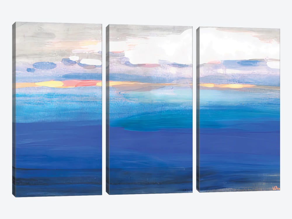 Over The Expanses Of The Lake by Vera Zhukova 3-piece Canvas Art