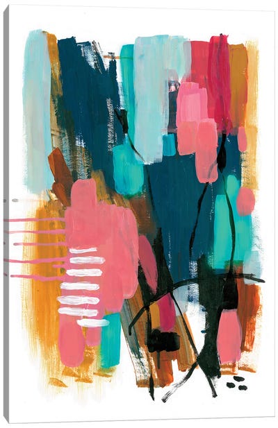 Color Interaction Canvas Art Print - Big & Bold Abstracts