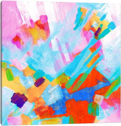 Flowering Canvas Art Print - Colorful Abstracts