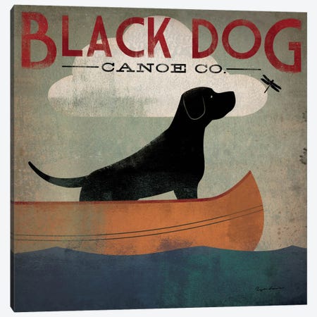 Black Dog Canoe Co. II Canvas Print #WAC1115} by Ryan Fowler Canvas Wall Art