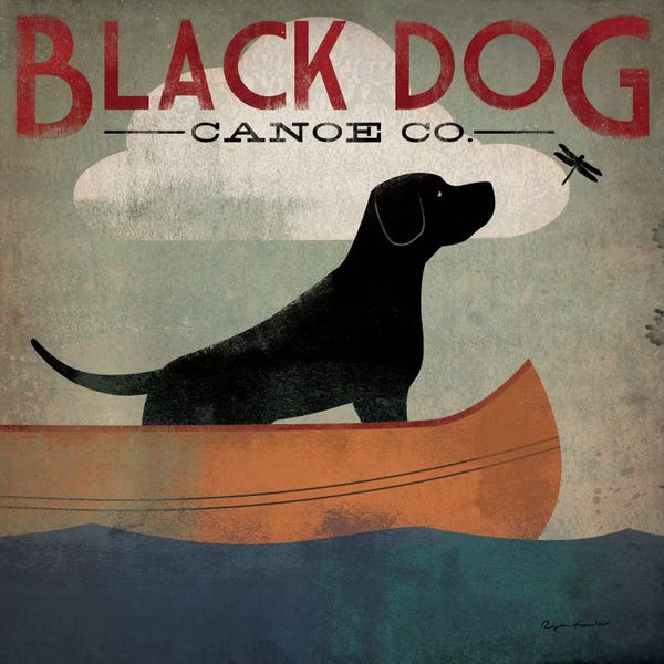 Lakehouse Décor: Black Dog Canoe Co. II by Ryan Fowler