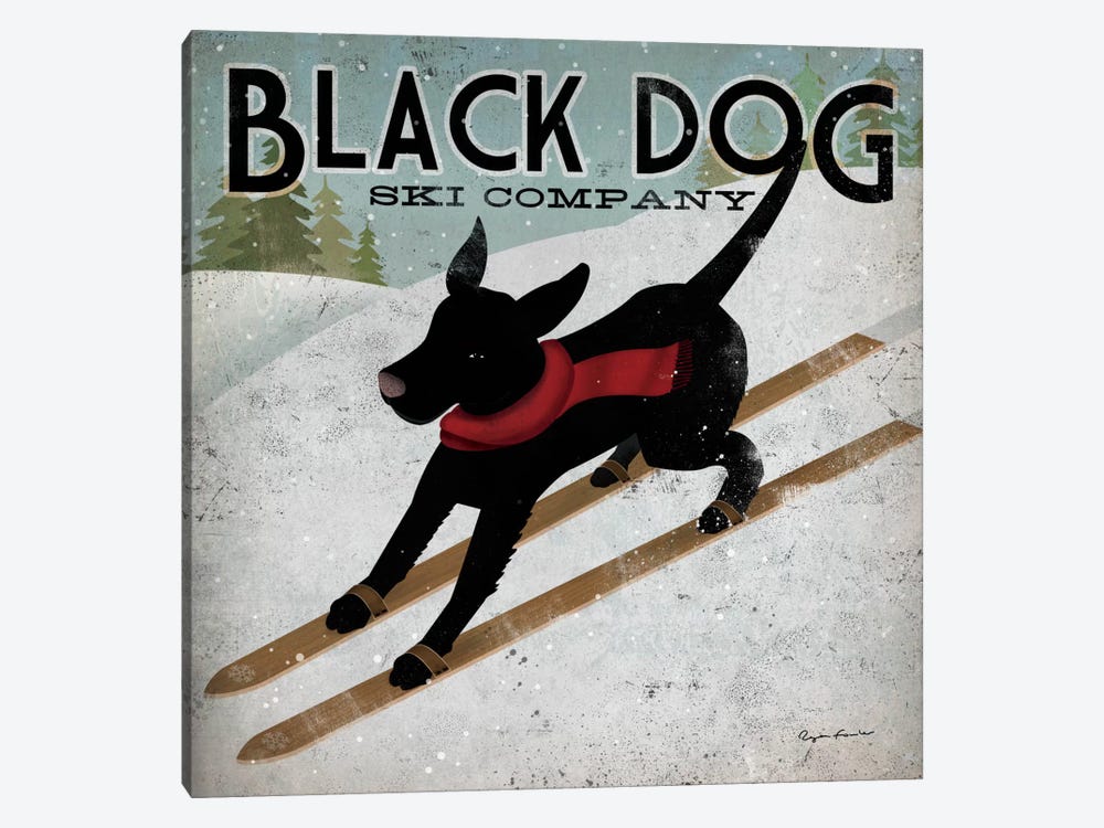 Black Dog Ski Co. II by Ryan Fowler 1-piece Canvas Artwork