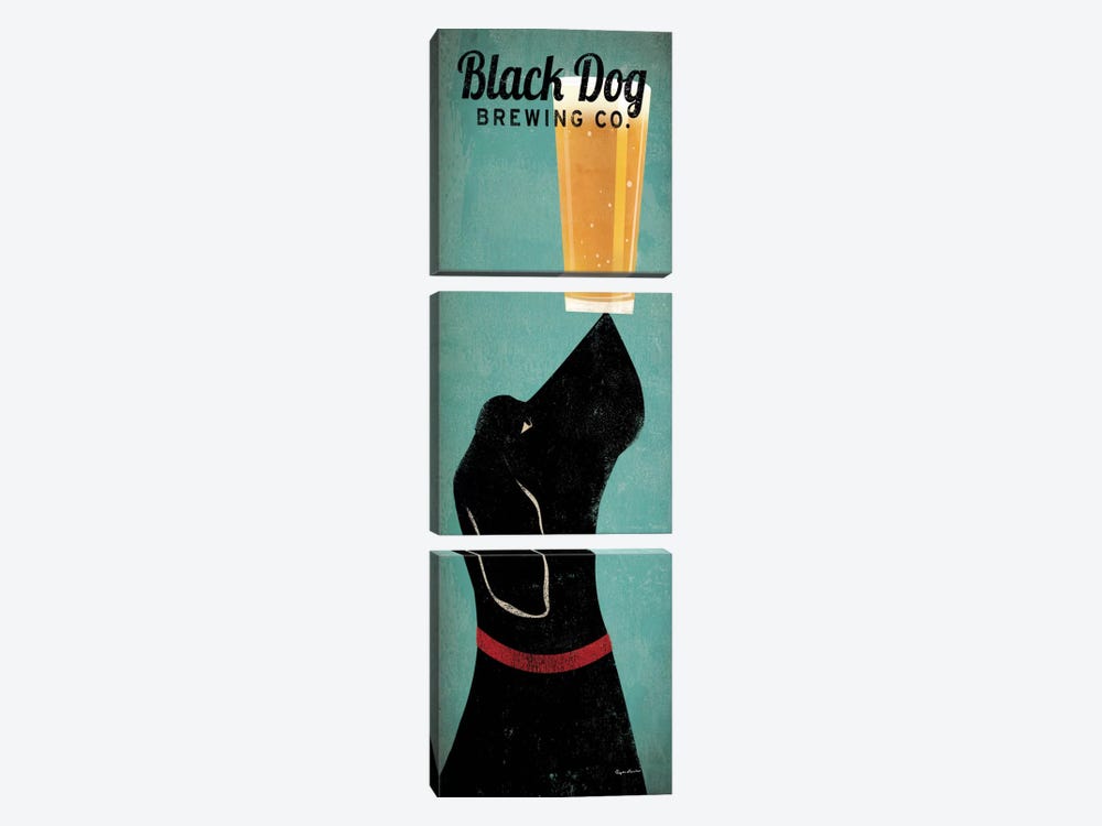 Black Dog Brewing Co. by Ryan Fowler 3-piece Canvas Art Print