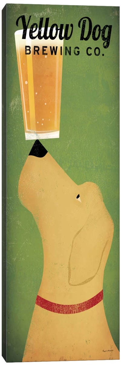 Yellow Dog Brewing Co. Canvas Art Print - Best Selling Dog Art