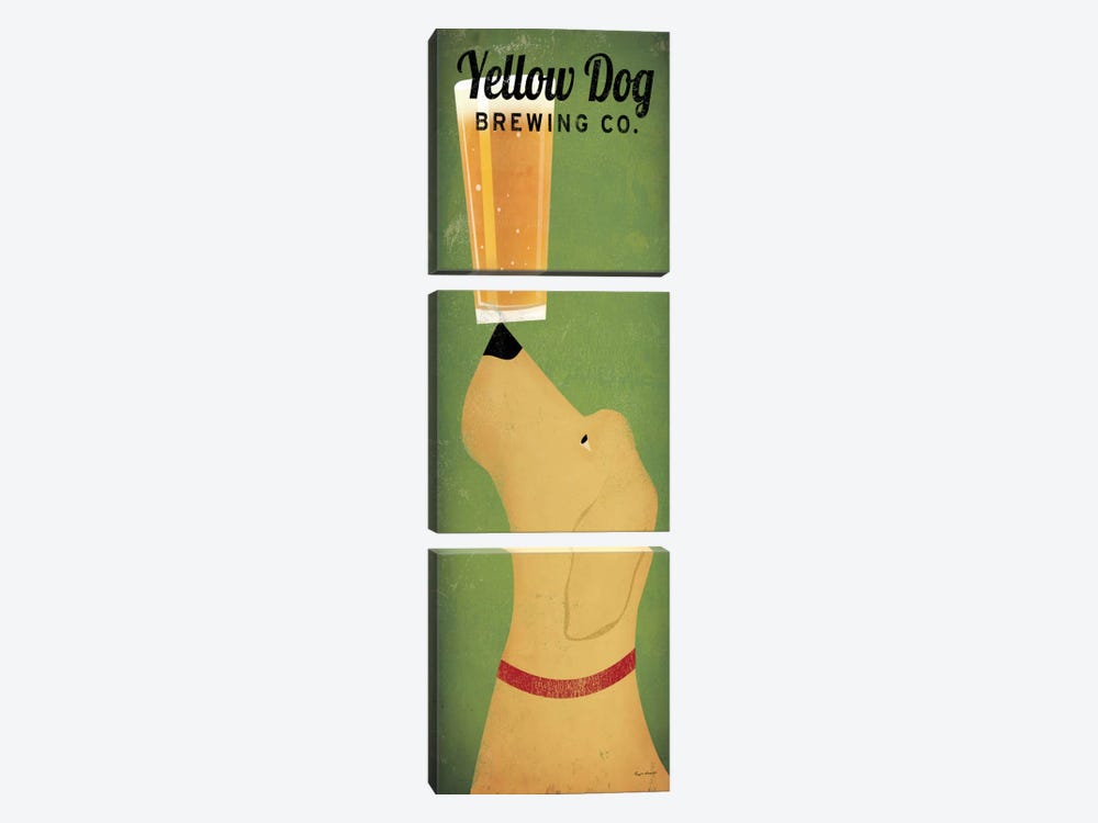 Yellow Dog Brewing Co. by Ryan Fowler 3-piece Canvas Wall Art