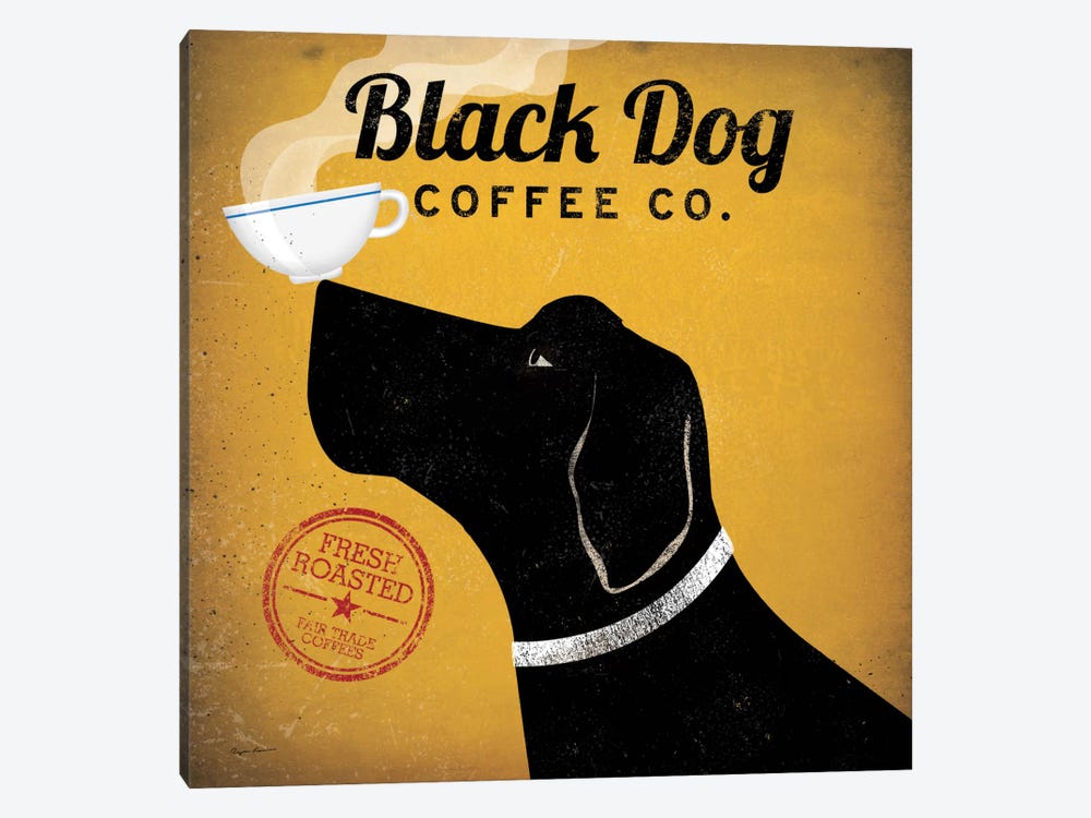 Black Dog Coffee Co. by Ryan Fowler 1-piece Canvas Art Print