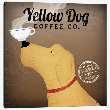 Yellow Dog Coffee Co. Canvas Print #WAC1122} by Ryan Fowler Canvas Art