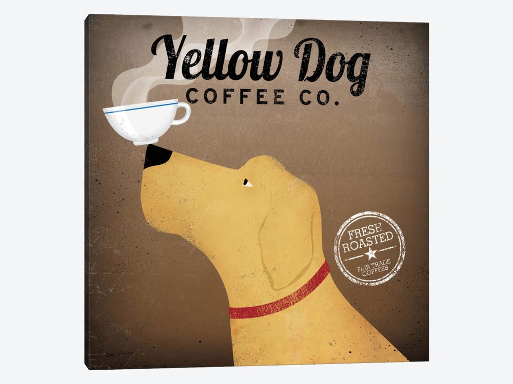 Yellow Dog Coffee Co. by Ryan Fowler 1-piece Art Print
