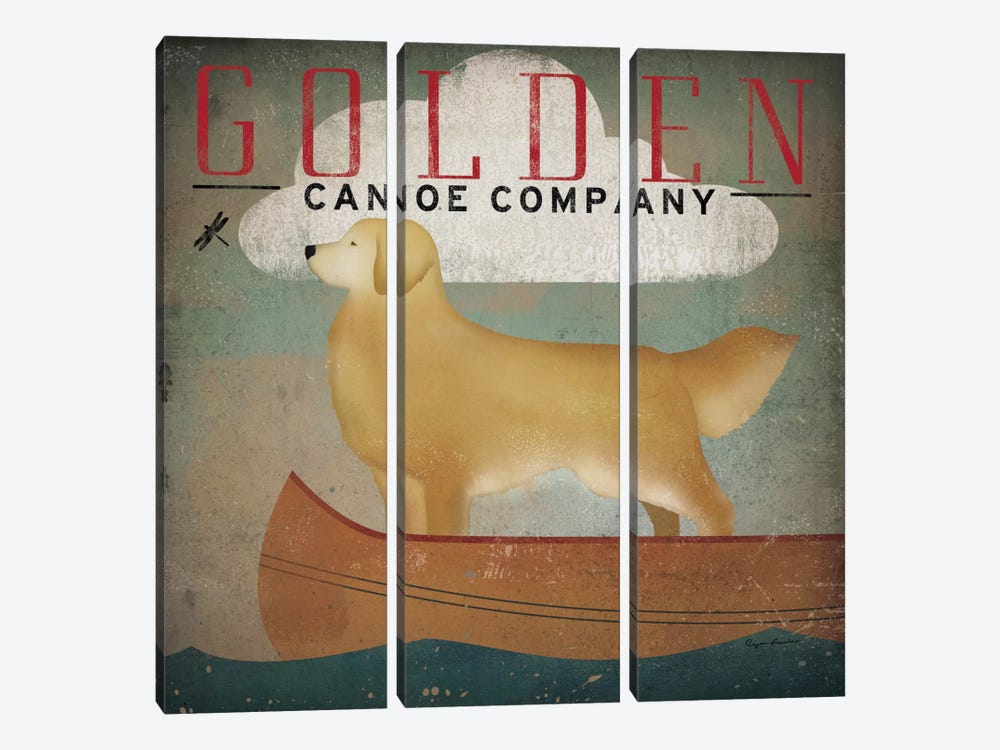Golden Canoe Co.  by Ryan Fowler 3-piece Canvas Print