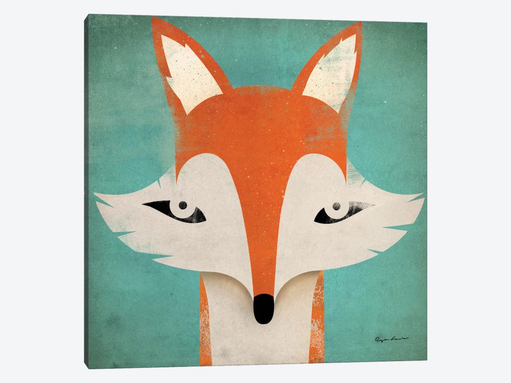 Fox  by Ryan Fowler 1-piece Canvas Print