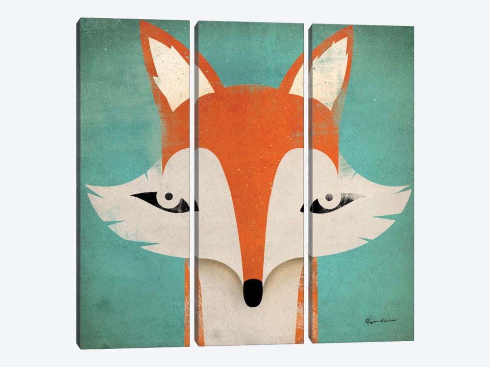 Fox  by Ryan Fowler 3-piece Art Print