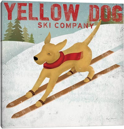 Yellow Dog Ski Co. Canvas Art Print - Ryan Fowler