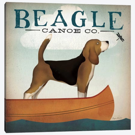 Beagle Canoe Co.  Canvas Print #WAC1139} by Ryan Fowler Art Print