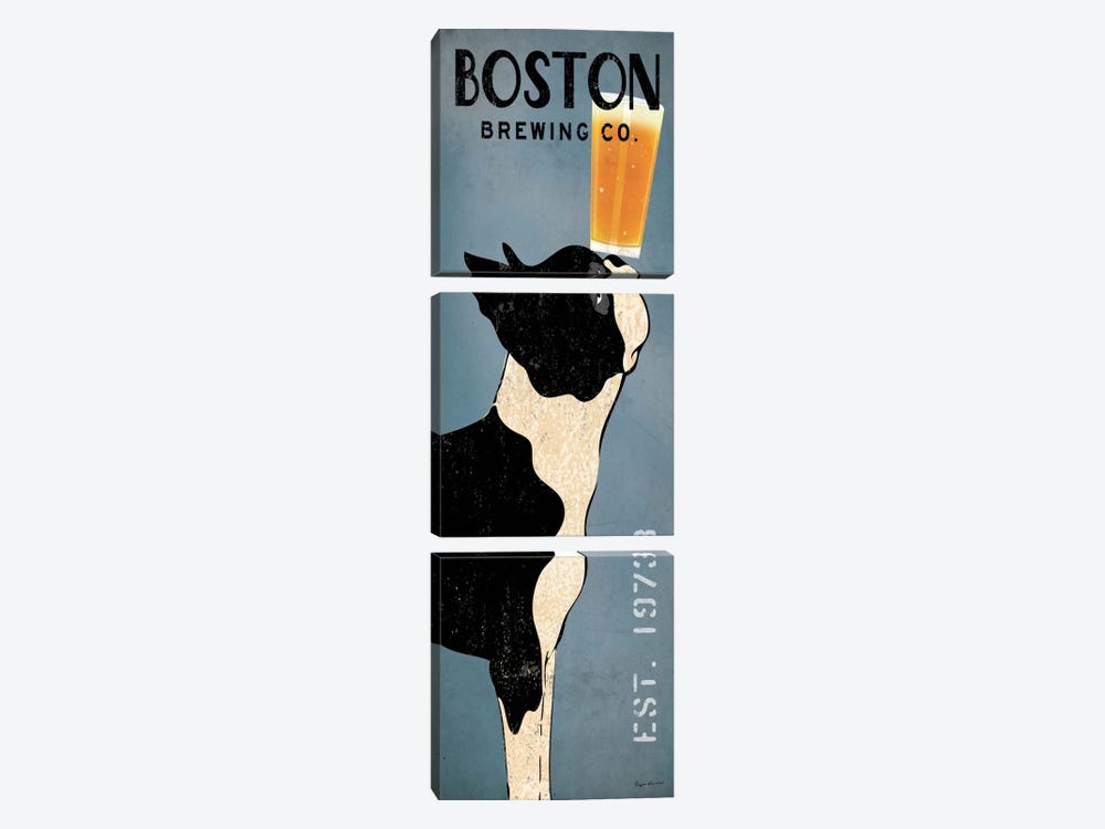 Boston Brewing Co.  by Ryan Fowler 3-piece Canvas Art