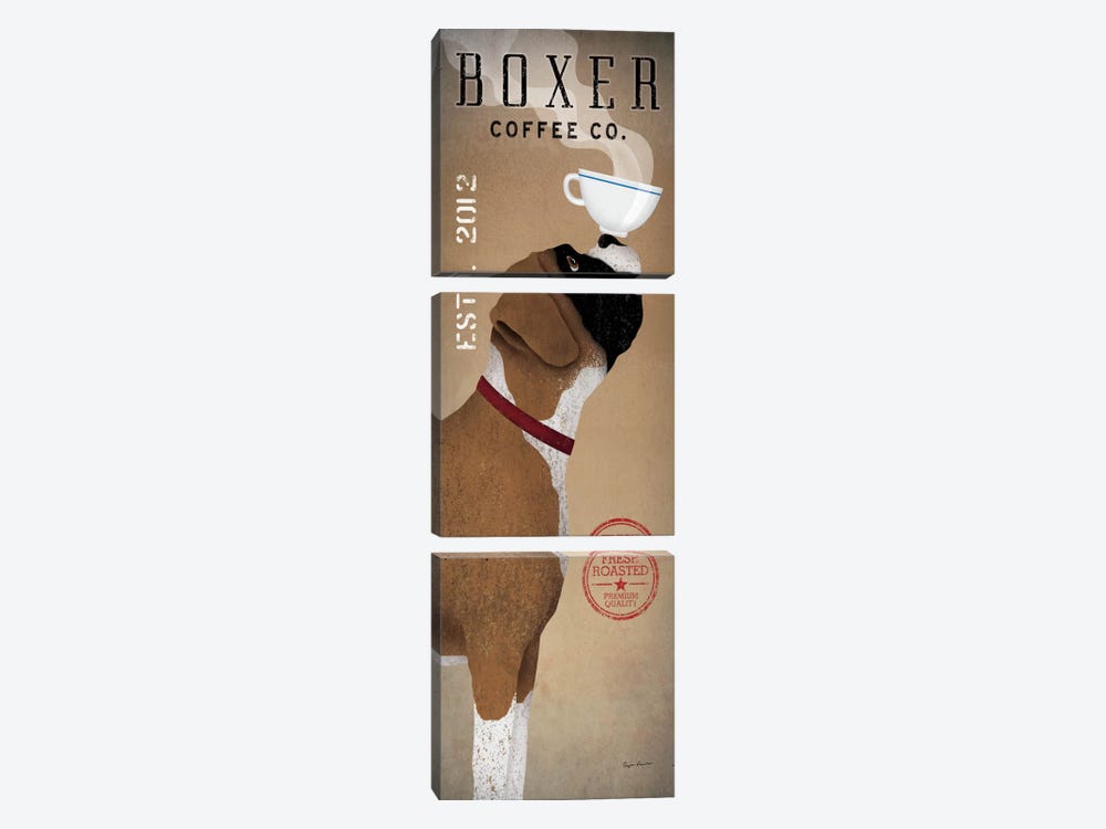 Boxer Coffee Co. by Ryan Fowler 3-piece Canvas Wall Art