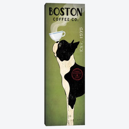 Boston Terrier Coffee Co. Canvas Print #WAC1146} by Ryan Fowler Canvas Art Print