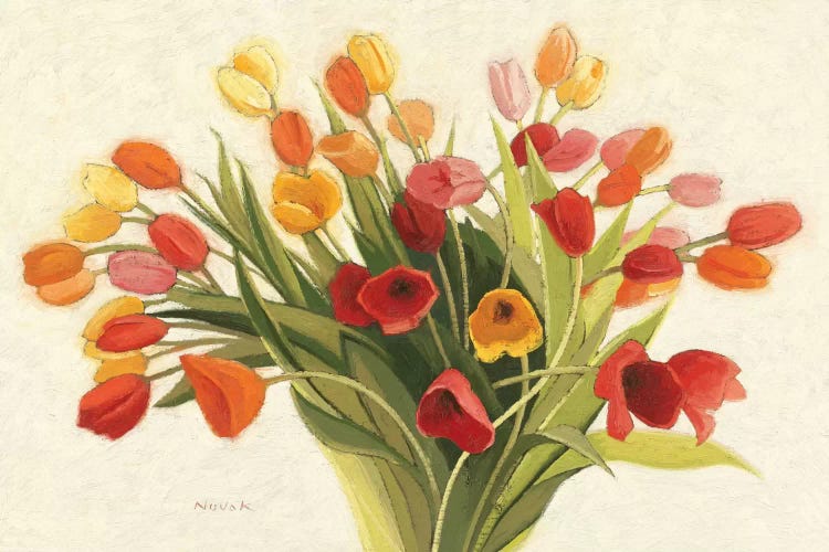 Spring Tulips by Shirley Novak wall art