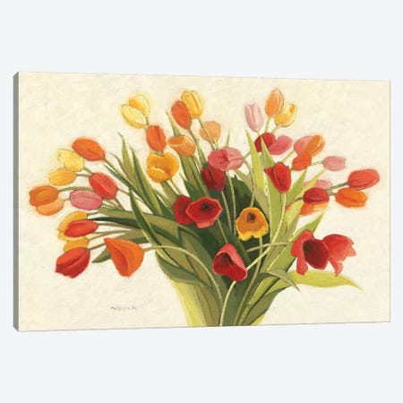 Spring Tulips Canvas Print #WAC1165} by Shirley Novak Canvas Print