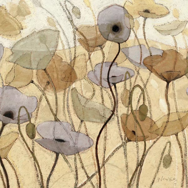 Poppies: Fluidity III by Shirley Novak
