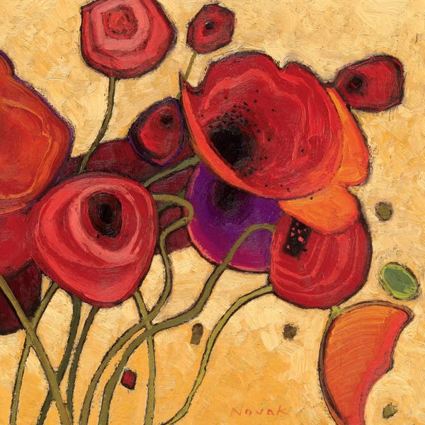 Poppies: Poppies Wildly II  by Shirley Novak