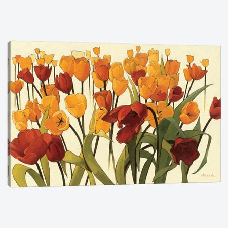 Tulipomania Canvas Print #WAC1199} by Shirley Novak Canvas Art Print